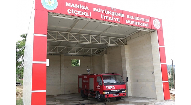 Gördes'te itfaiye 4 noktada hizmette