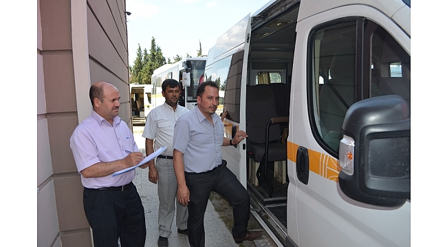 Kula&#039;da öğrenci servislerine denetleme