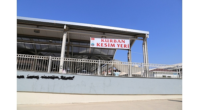 Kurban kesim yerleri hizmete hazır