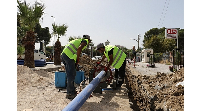 Turgutlu'nun prestij caddelerinde altyapı çalışması