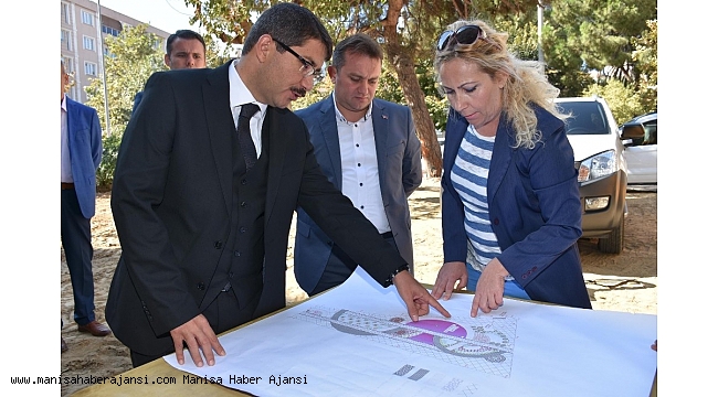 Başkan Çelik park çalışmalarını yerinde inceledi