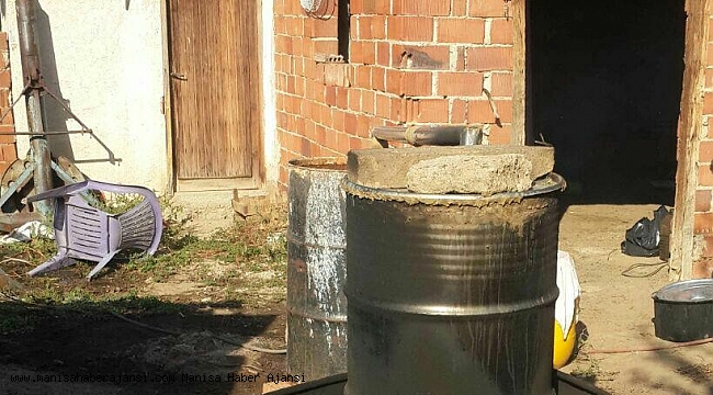 Manisa&#039;da kaçak rakı operasyonu