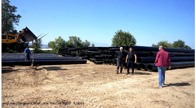 Sarıgöl&#039;de 23 bin dekarlık üzüm bağı damlama sulamayla sulanacak