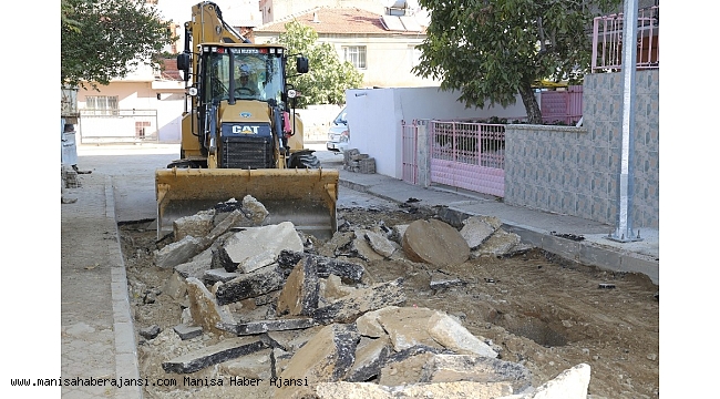 Turgutlu sokaklarında yenileme sürüyor