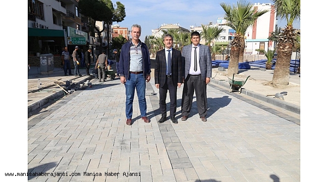 Turgutlu&#039;nun prestij caddesi hızla ilerliyor