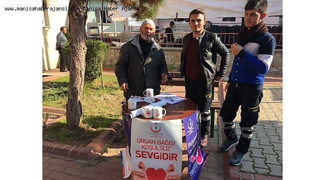 Kula'da organ bağışı için stant açıldı