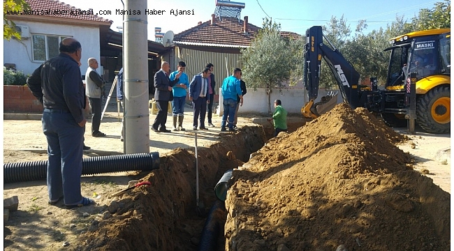 Sarıgöl&#039;e yeni yağmur suyu hattı kazandırılıyor