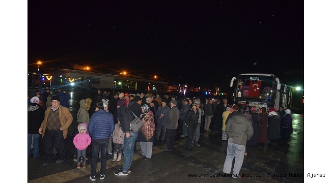 Kula&#039;da 2018 yılının ilk umre kafilesi uğurlandı