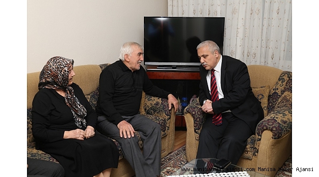 Vali Güvençer'den Başkan Şirin'in babasına 'geçmiş olsun' ziyareti