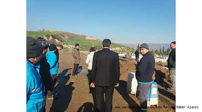 Alaşehir'de mezarlıklara yenileme çalışması