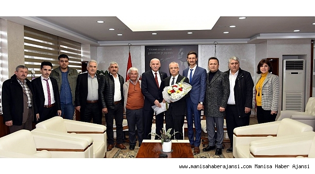 Başkan Kayda, ziyaretçilerine projeleri anlattı