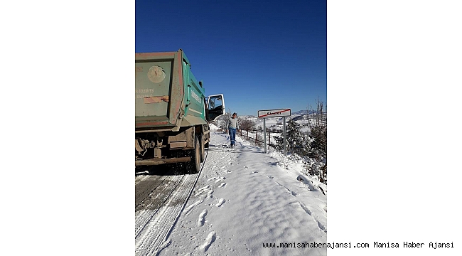 Büyükşehir karla mücadele ediyor