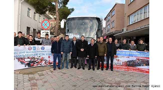 Gördesli öğrenciler dualarla Sarıkamış&#039;a uğurlandı