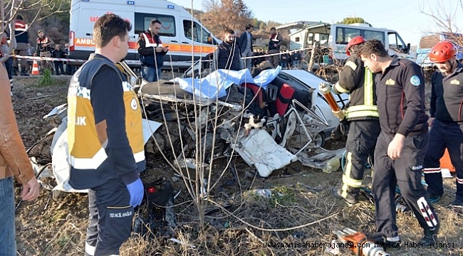 Manisa&#039;da katliam gibi kaza: 3 ölü, 2 ağır yaralı