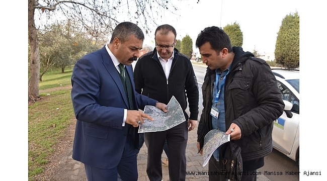 Salihli&#039;de doğalgaz hattı çalışmaları başladı