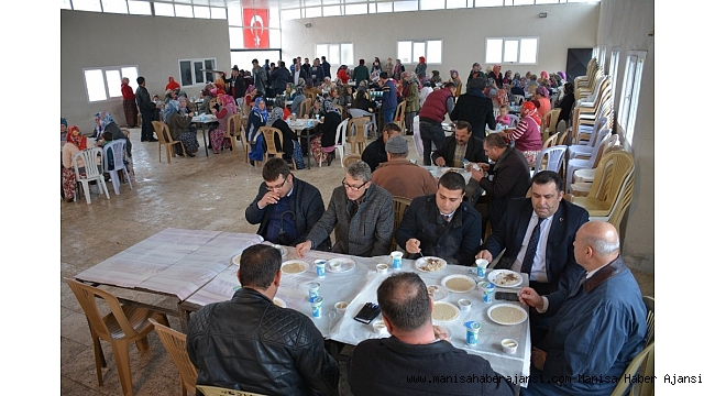 Suya kavuşan mahalle halkı hayır yemeği düzenledi