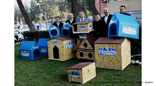 Yunusemre&#039;deki sokak hayvanları kış aylarında üşümeyecek