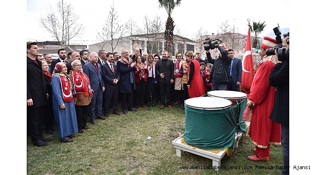 Başkan Ergün&#039;e mehterli karşılama