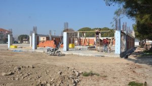 Karaağaçlı Düğün Salonu hızla yükseliyor