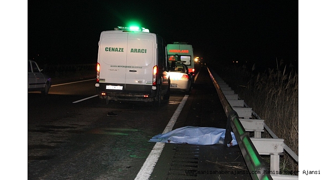 Manisa'da trafik kazası: 1 ölü, 1 yaralı