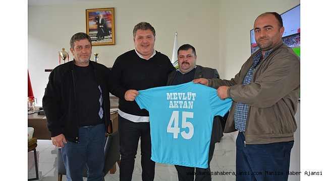 Spora hizmetlerinden dolayı Başkan Aktan'a teşekkür ettiler