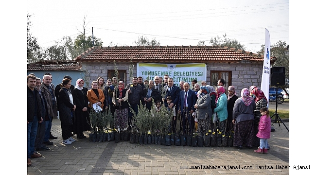 Üreticiler belediyenin fidanları ile kalkınacak