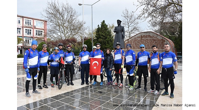 &#039;Bisiklet Hayattır&#039; Grubu Çanakkale&#039;de Manisa&#039;yı temsil etti