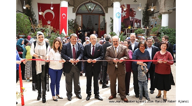 MASMEK kursiyerlerinden el sanatları sergisi
