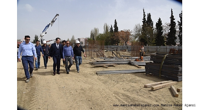 Salihli Köprülü Kavşak Projesi&#039;nde işler yolunda