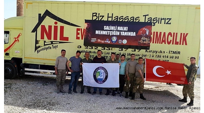 Salihli&#039;den gönderilen yardımlar Mehmetçiğe ulaştı