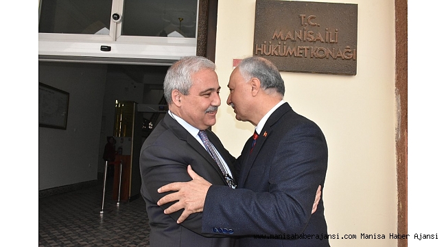 Vali Güvençer, Manisa eski Valisi Daşöz&#039;ü ağırladı