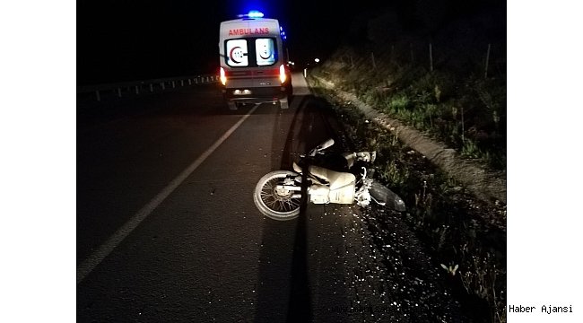 Bariyere çarpan motosikletin sürücüsü hayatını kaybetti