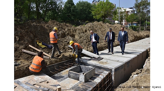 Başkan Kayda, yağmursuyu çalışmalarını inceledi