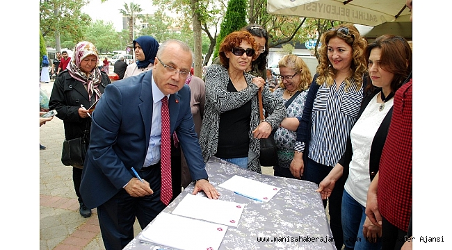 Salihli MHP&#039;den çocuk istismarına karşı imza kampanyası