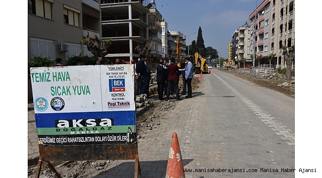 Salihli&#039;de doğalgaz çalışmaları hızlandı