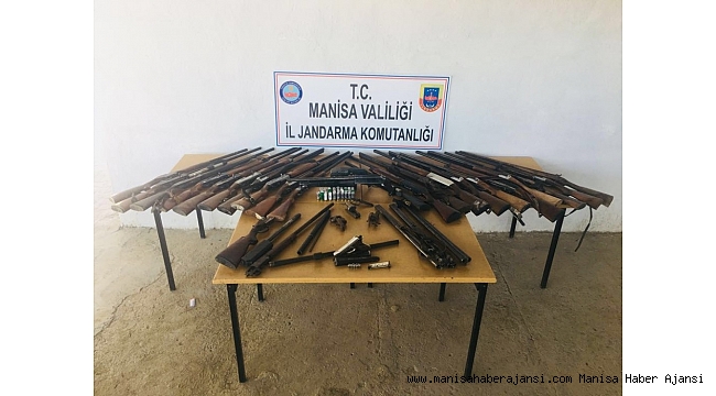 22 adet av tüfeğiyle birlikte yakalandı