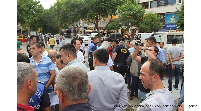 İYİ Partililer ile zabıtalar arasında arbede