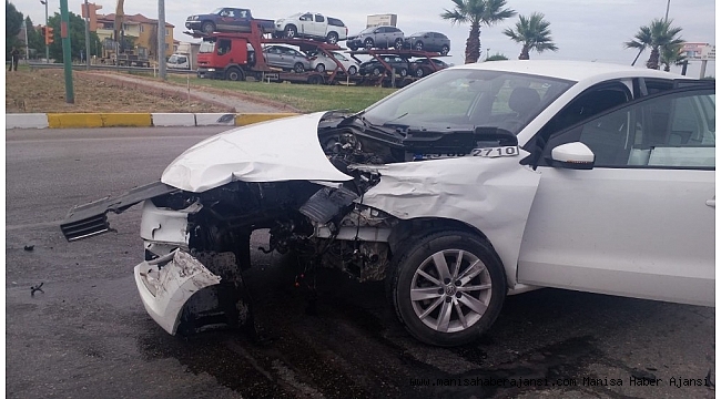 Saruhanlı'da trafik kazası: 2 yaralı