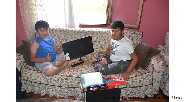 Başkan Kayda&#039;dan yürüme engelli kardeşlere karne hediyesi