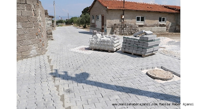 Bünyaniosmaniye Mahallesinde kilit parke çalışması