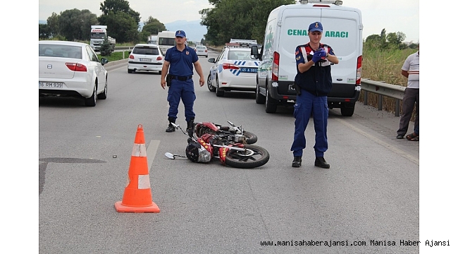 Manisa&#039;da motosiklet kazası: 1 ölü