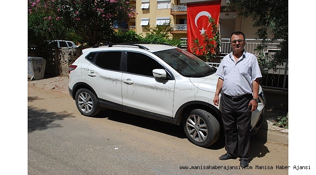 Park halindeki araçlara çirkin saldırı