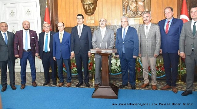 Aydın Valisi Yavuz Selim Köşger Başkanlığındaki Heyet Manisa’da