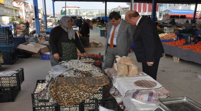 Kaymakam Eflatun Can Tortop&#039;un esnaf ziyaretleri
