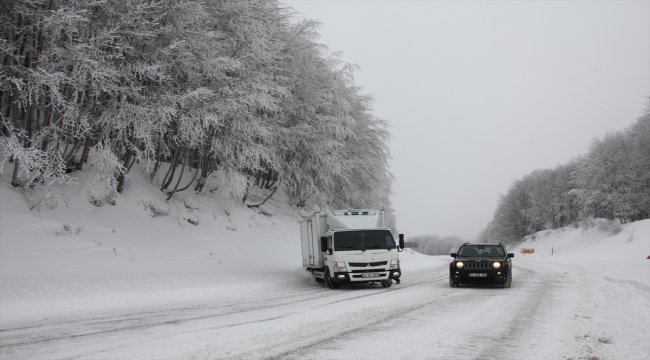 Kütahya&#039;da kar yağışı