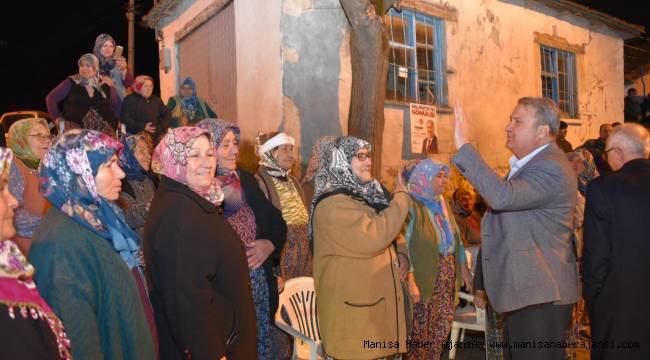 CUMHUR İTTİFAKI ADAYI ÇERÇİ&#039;YE SEVGİ SELİ