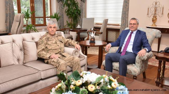 Manisa Valisi Deniz, Jandarma Genel Komutanı Orgeneral Arif Çetin'i ağırladı
