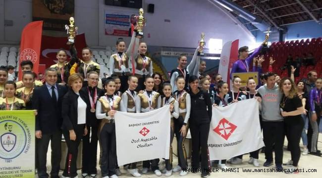 STEP-AEROBİK Türkiye Şampiyonası'nda Manisa'ya Tam Not