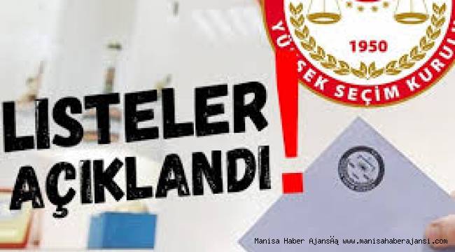 Uşak Kesin aday listeleri ilan ediliyor