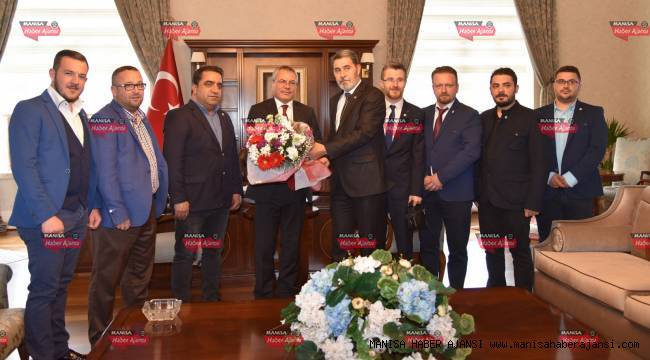 Manisa Çalışan Gazeteciler Derneği&#039;nden Vali Deniz&#039;e ziyaret